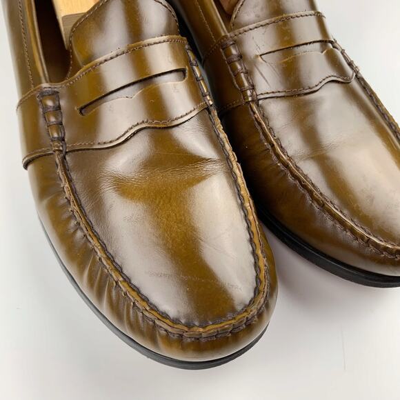 Polo by Ralph Lauren Brown Leather Loafers - Picture 4 of 13